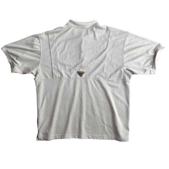 Columbia Hunting Shooting Shirt Mens M Polo White Camo Short Sleeve Breathable - Picture 6 of 7